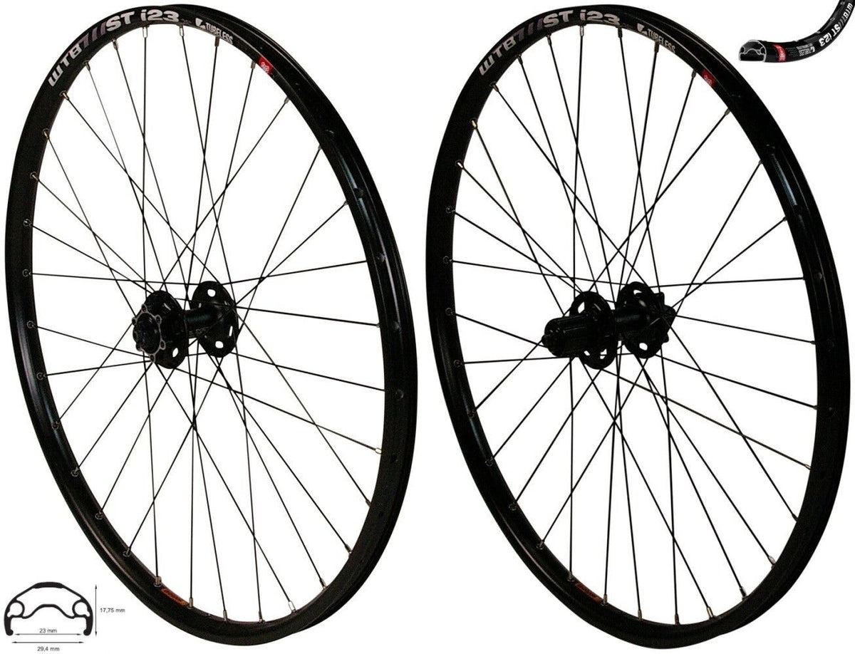 REDONDO 26 inch wheel set rear wheel and front wheel black WTB rim - Main Image