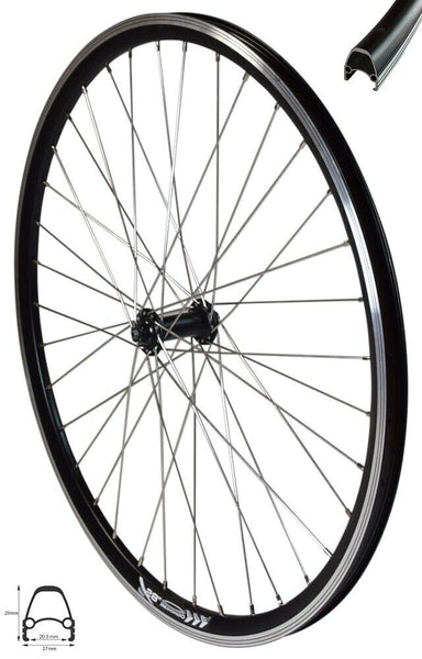 REDONDO 28 Zoll E-Bike Vorderrad Laufrad Schwarz 4D Felge mit Shimano – redondo