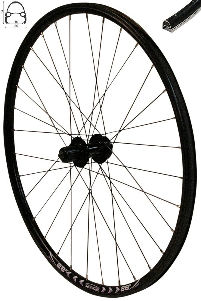 fahrrad speichen für 28 zoll hinterrad REDONDO 28 Zoll Hinterrad Schwarz Hohlkammerfelge – redondo