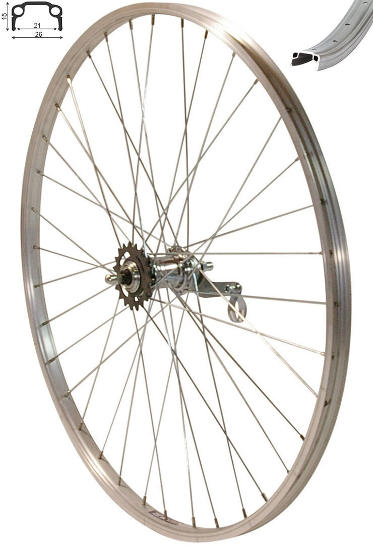 REDONDO 28 Zoll Hinterrad Silber Rücktrittbremse – redondo