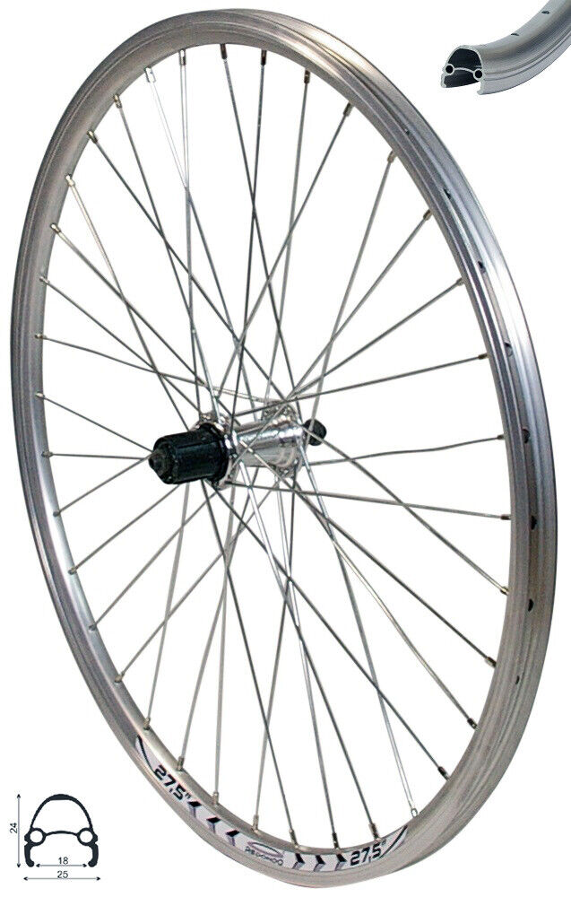 Chamber Rim 24 REDONDO 27.5 inch rear wheel silver hollow chamber rim with quick rele ...