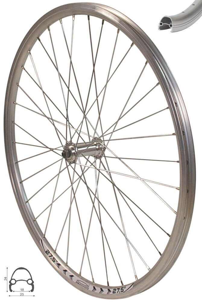 Chamber Rim 24 REDONDO 27.5 inch front wheel silver hollow chamber rim – redondo
