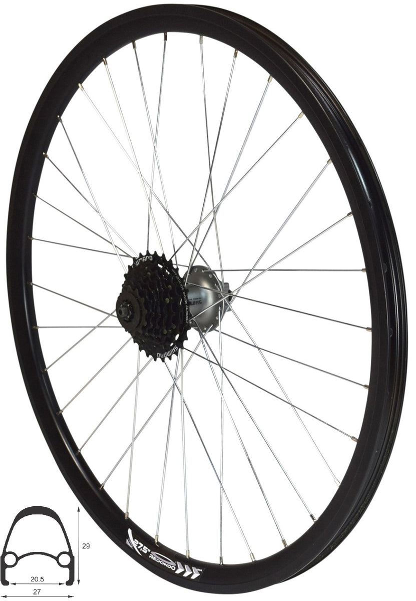 ACHTERWIEL VOOR MTB 27.5 DUBBELWANDIG SCHIJFREM BOOST 12x148