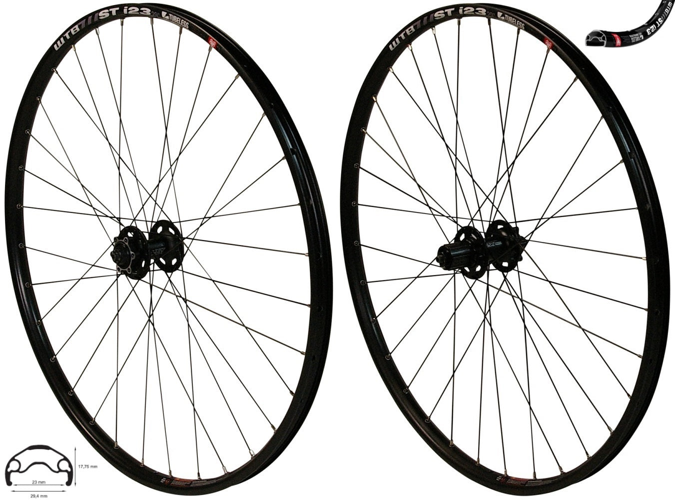 29 Inch Wheel Rim REDONDO 29 inch wheel set rear wheel and front wheel black WTB rim wit ...