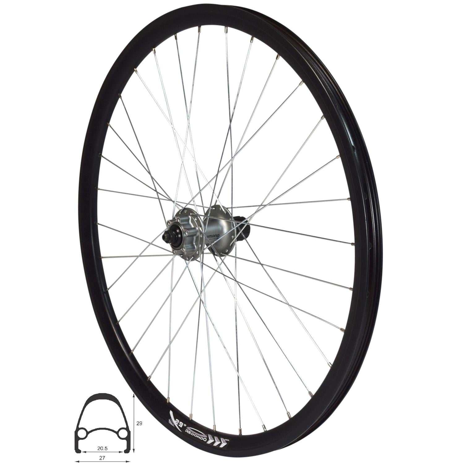 Chamber Rim 24 REDONDO 29 inch E-Bike rear wheel black hollow chamber rim with Shiman ...